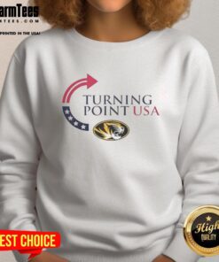 Top Missouri Tigers X Freedom Turning Point USA Charlie Kirk sweatshirt in vibrant colors, perfect for fans and supporters.