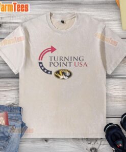 Top Missouri Tigers X Freedom Turning Point USA Charlie Kirk washed t-shirt featuring bold graphics and stylish design.
