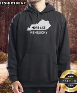Cozy Top More Like Kentucky Map Hoodie featuring a vibrant state map design, perfect for Kentucky fans and style lovers.