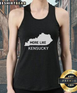 Top More Like Kentucky Map Tank Top showcasing a stylish design featuring a colorful Kentucky map print.