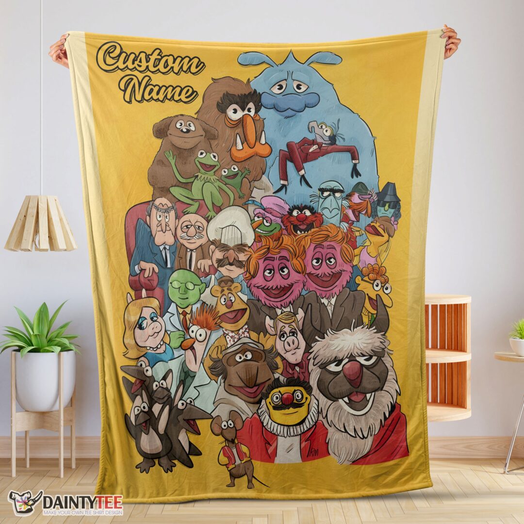 top-muppet-show-characters-blanket-fleece-customized-blanket-mk-01-1 Top Muppet Show Characters Blanket Fleece Customized Blanket