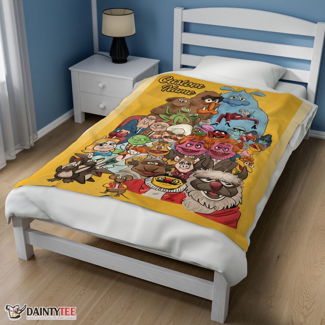 top-muppet-show-characters-blanket-fleece-customized-blanket-mk-02 Top Muppet Show Characters Blanket Fleece Customized Blanket - Image 3