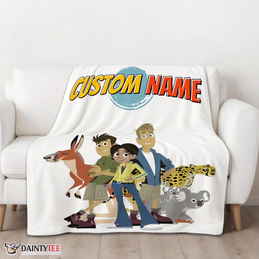 top-nice-wild-kratts-characters-blanket-fleece-customized-blanket-mk-01 Top Nice Wild Kratts Characters Blanket Fleece Customized Blanket - Image 3