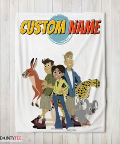Top Nice Wild Kratts Characters Blanket Fleece Customized Blanket