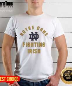 Top Notre Dame Fighting Irish T-Shirt featuring bold logo and vibrant colors for fans and casual wear.