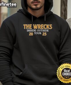 Top Official The Wrecks Inside Our Side Tour 2025 hoodie featuring vibrant design and tour branding for fans.