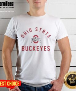 Top Ohio State Buckeyes T-Shirt featuring vibrant colors and the iconic university logo, perfect for fans and casual wear.