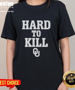 Top Oklahoma Sooners Football Hard to Kill Ladies Tee, featuring vibrant team colors and a stylish design for fans.