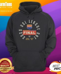 Top One Knoxville SC 2025 USL League One Final hoodie featuring team logo and vibrant colors for fans.