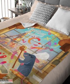 Top Pixar Ratatouille Warm & Soft Remy Chief Blanket Fleece Customized Blanket - Image 4