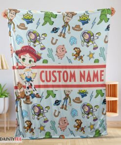 Top Pixar Toy Story Cowgirl With All Friends Blanket Fleece Customized Blanket