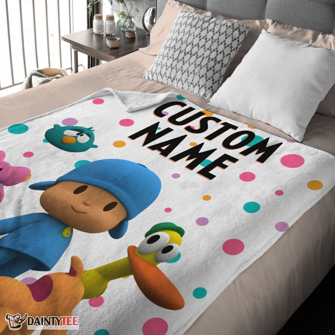 top-pocoyo-and-friends-blanket-fleece-customized-blanket-mk-03 Top Pocoyo And Friends Blanket Fleece Customized Blanket - Image 4