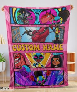 Top Prehistoric Adventure Girl Warrior Blanket Customize Blanket