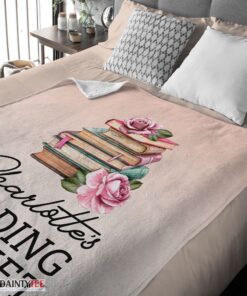 Top Pretty Vintage Book Reading Blanket Fleece Customized Blanket - Image 4