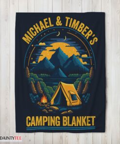 Top Pretty Vintage Camping Blanket Fleece Customized Blanket