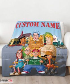 Top Recess Cartoon Miss Finster Grade 5 Blanket Fleece Customized Blanket - Image 3
