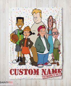 Top Recess Cartoon School's Out Blanket Fleece Customized Blanket