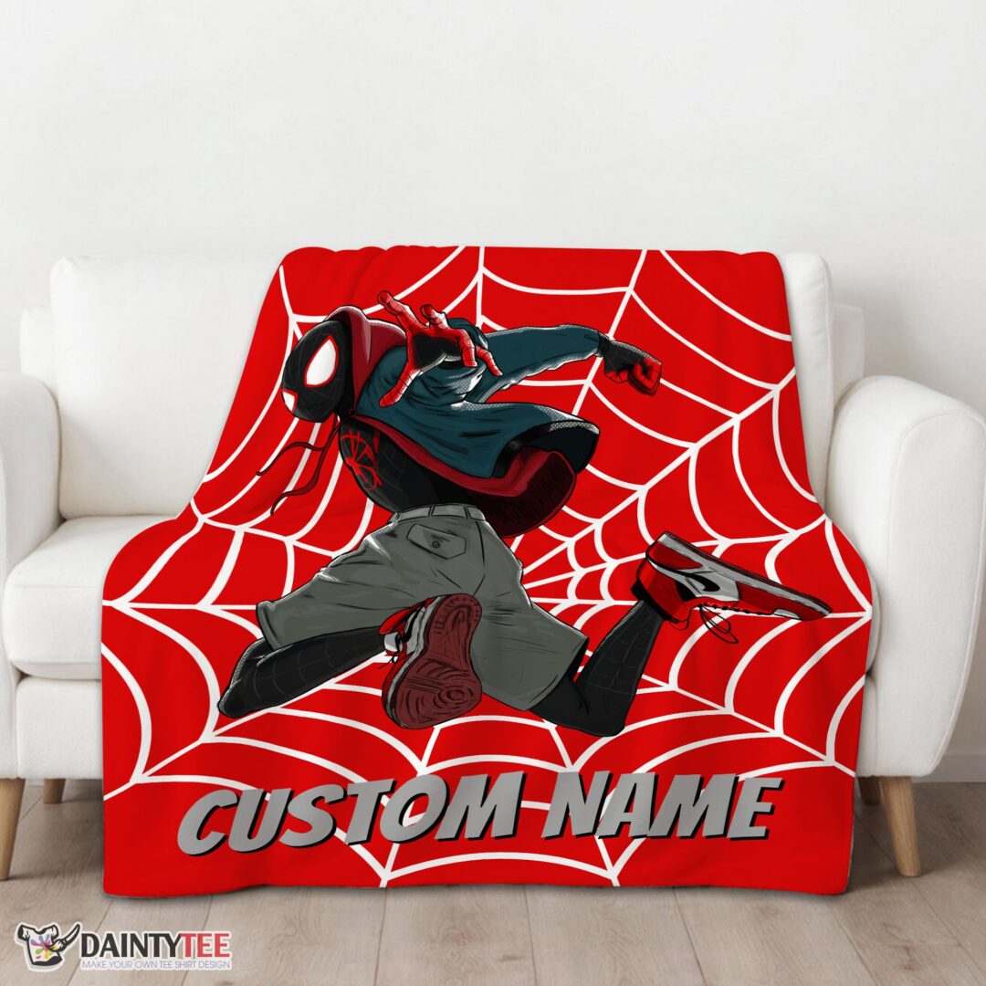 top-spider-man-into-the-spider-verse-miles-morales-blanket-fleece-customized-blanket-mk-01-1 Top Spider Man Into the Spider Verse Miles Morales Blanket Fleece Customized Blanket - Image 3