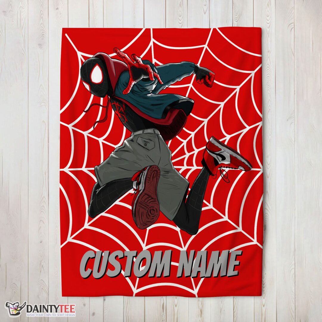 top-spider-man-into-the-spider-verse-miles-morales-blanket-fleece-customized-blanket-mk-01-2-1 Top Spider Man Into the Spider Verse Miles Morales Blanket Fleece Customized Blanket