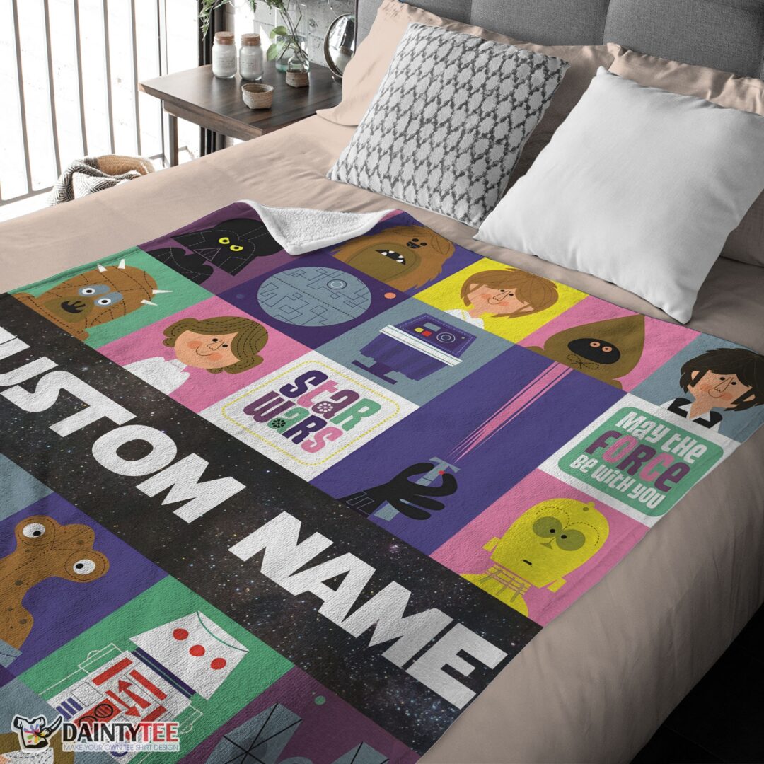 top-star-wars-characters-cartoon-cute-customized-blanket-mk-03 Top Star Wars Characters Cartoon Cute Customized Blanket - Image 4