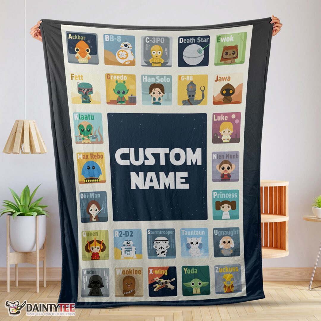 top-star-wars-chibi-character-blanket-fleece-customized-blanket-mk-01-1 Top Star Wars Chibi Character Blanket Fleece Customized Blanket