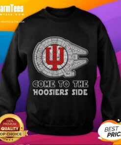 Stylish Indiana Hoosiers sweatshirt featuring Star Wars designs, perfect for fans and sports enthusiasts.