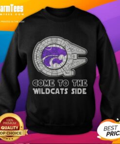 Top Star Wars Kansas State Wildcats side sweatshirt featuring iconic designs for fans of K-State and Star Wars.