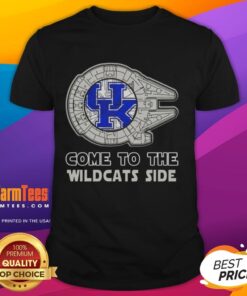 Top Star Wars Kentucky Wildcats T-Shirt featuring iconic characters and team logo for fans of both franchises.
