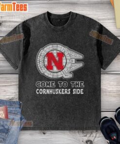 Top Star Wars Come To The Nebraska Cornhuskers Side Washed T-Shirt featuring vibrant graphics and a comfortable fit.