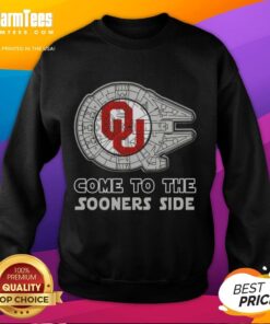 Top Star Wars Come to the Oklahoma Sooners Side Sweatshirt featuring vibrant design and team colors, perfect for fans.