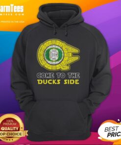 Top Star Wars Come To The Oregon Ducks Side Hoodie featuring iconic Star Wars graphics and Oregon Ducks colors.
