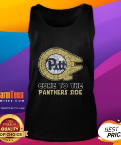 Stylish Top Star Wars tank top featuring Pittsburgh Panthers logo, perfect for fans and casual wear.