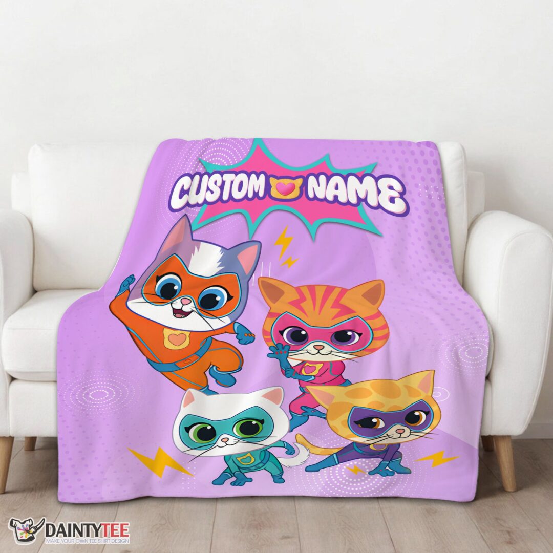 top-super-kitties-assemble-feline-heroes-in-action-blanket-fleece-customized-blanket-mk-01 Top Super Kitties Assemble Feline Heroes In Action Blanket Fleece Customized Blanket - Image 3