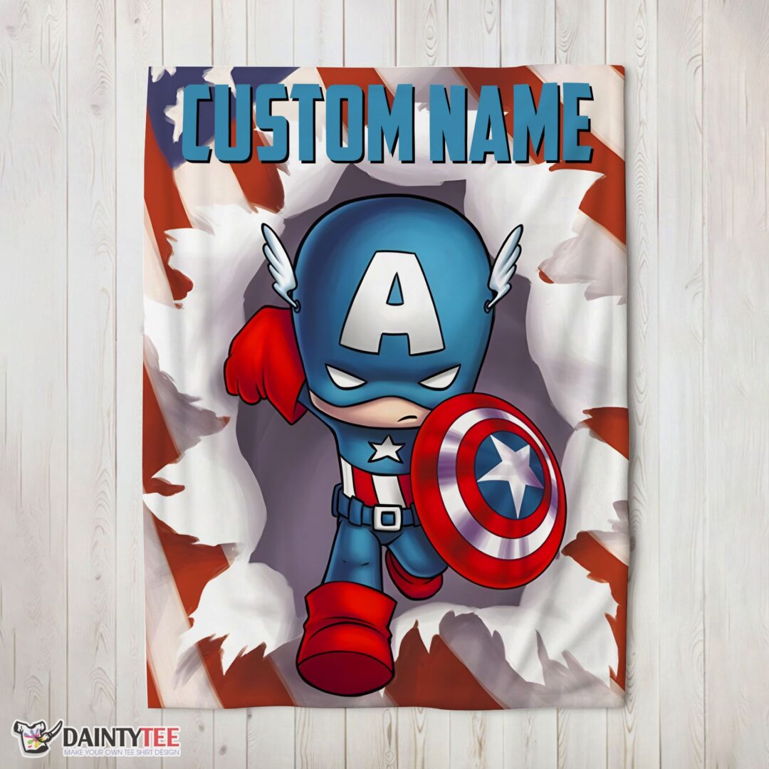 top-superhero-marvel-avenger-chibi-captain-america-blanket-fleece-customized-blanket-mk-02-1 Top Superhero Marvel Avenger Chibi Captain America Blanket Fleece Customized Blanket