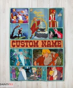 Top The Sword In The Stone Magical Journey Collage Blanket Fleece Customized Blanket