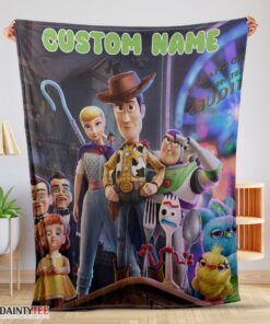Top Toy Story 4 Poster Blanket Fleece Customized Blanket