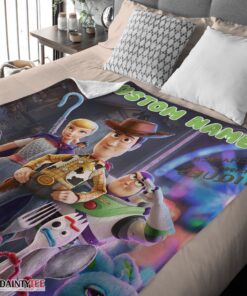 Top Toy Story 4 Poster Blanket Fleece Customized Blanket - Image 3
