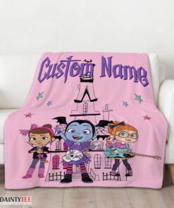Top Vampirina With Poppy Peepleson & Bridget Drawing Blanket Fleece Customized Blanket - Image 3