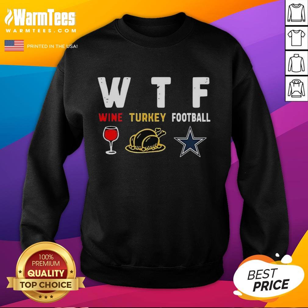top-wine-turkey-dallas-cowboys-football-thanksgiving-sweatshirt Cozy Thanksgiving sweatshirt featuring Dallas Cowboys logo and top wine design, perfect for football fans.