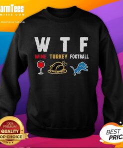 Cozy Top Wine Thanksgiving sweatshirt featuring Detroit Lions football design, perfect for holiday game day celebrations.
