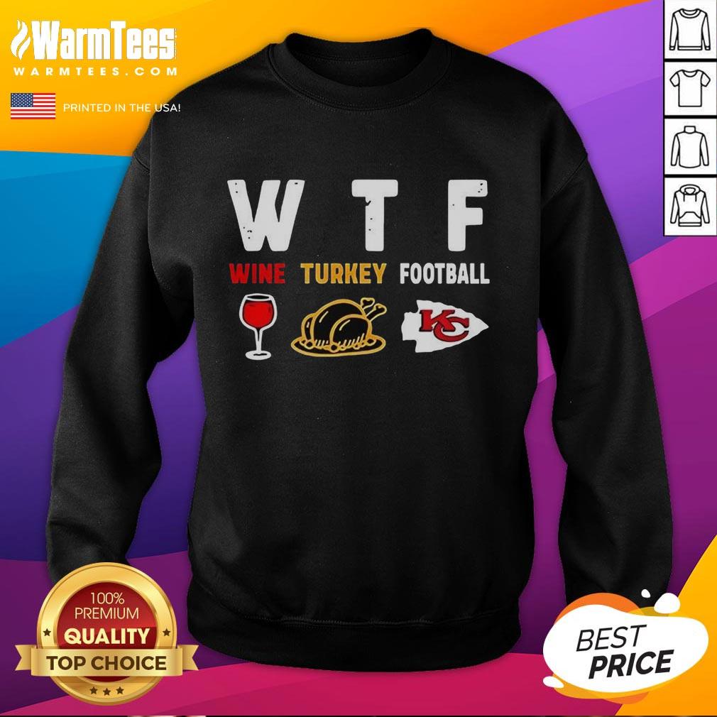 top-wine-turkey-kansas-city-chiefs-football-thanksgiving-sweatshirt Cozy Thanksgiving sweatshirt featuring Kansas City Chiefs logo, perfect for wine lovers and football fans celebrating Turkey Day.