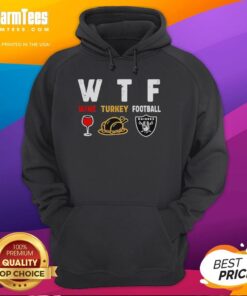 Top Wine Turkey Las Vegas Raiders Football Thanksgiving Hoodie for festive game day celebrations and holiday style.