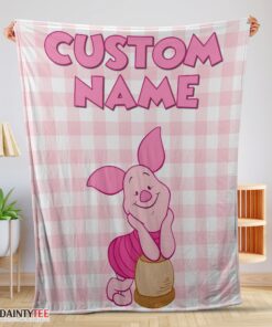 Top Winnie The Pooh Piglet Blanket Fleece Customized Blanket