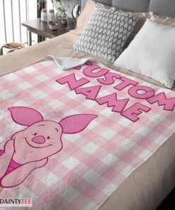 Top Winnie The Pooh Piglet Blanket Fleece Customized Blanket - Image 4