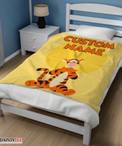 Top Winnie The Pooh Tigger Blanket Fleece Customized Blanket - Image 3