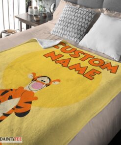 Top Winnie The Pooh Tigger Blanket Fleece Customized Blanket - Image 4