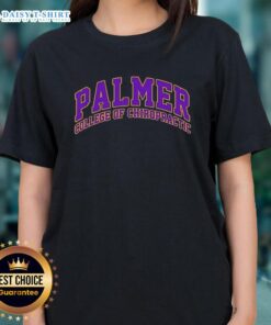 Stylish Palmer College of Chiropractic ladies' tee featuring a vibrant design, perfect for students and alumni.