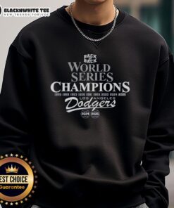Premium Dodgers B2B World Series Champions 2025 sweatshirt featuring team logo and vibrant design for fans.