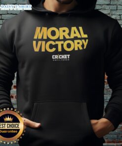 Awesome Moral Victory Cricket Unfiltered Hoodie featuring a bold design and comfortable fit for cricket fans.