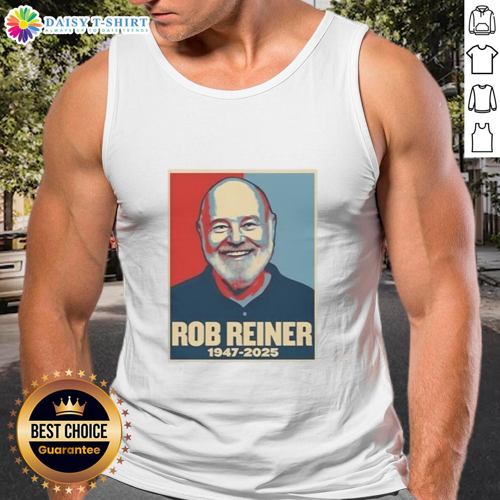 Good Rest In Peace Rob Reiner 1947 2025 Retro Tank Top Retro tank top honoring Rob Reiner (1947-2025) with 'Good Rest In Peace' graphic, perfect for fans and nostalgia lovers.